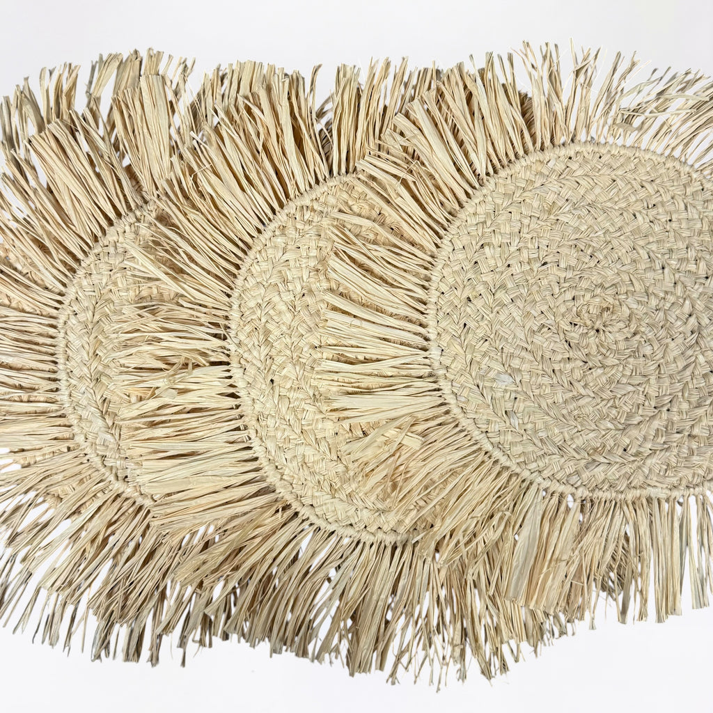 Sous-plat Rafia Naturel Bali