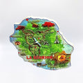 Magnet Carte Réunion