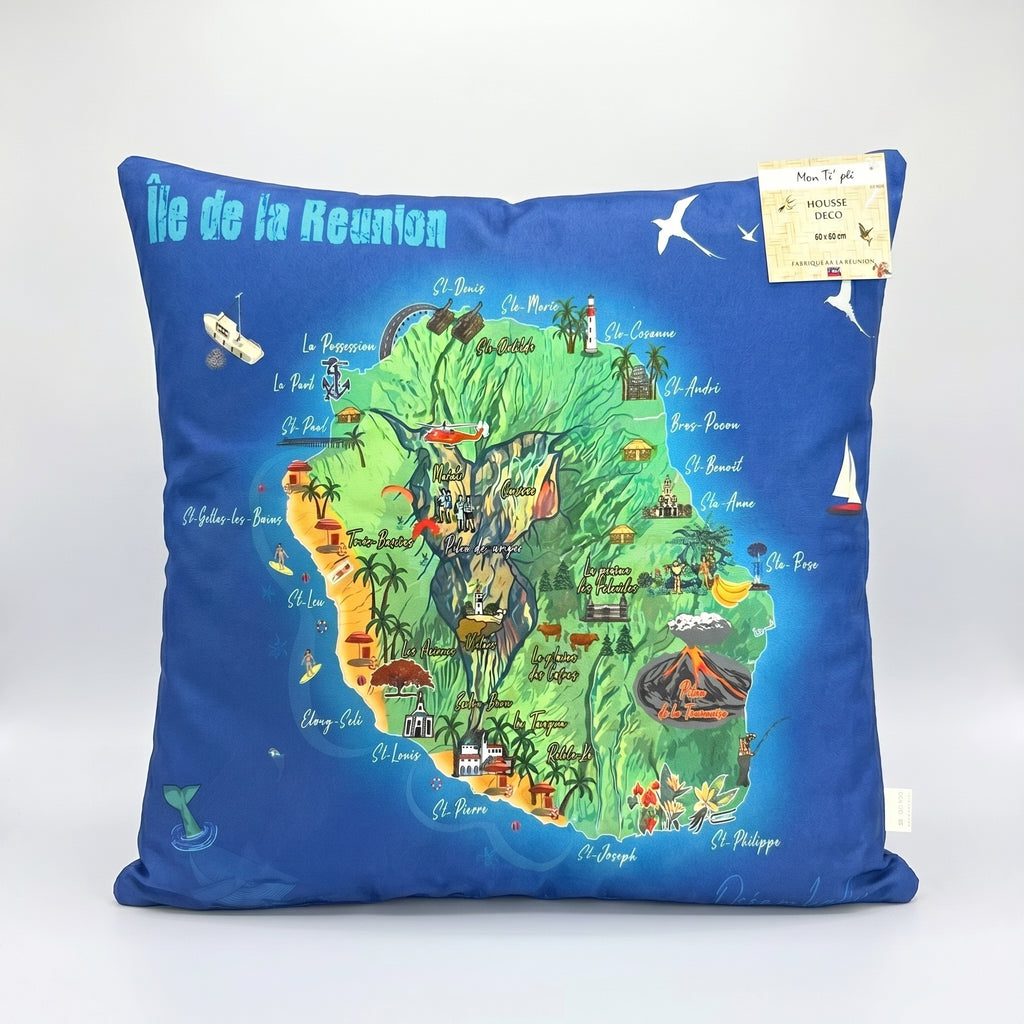 Housse De Coussin Carte