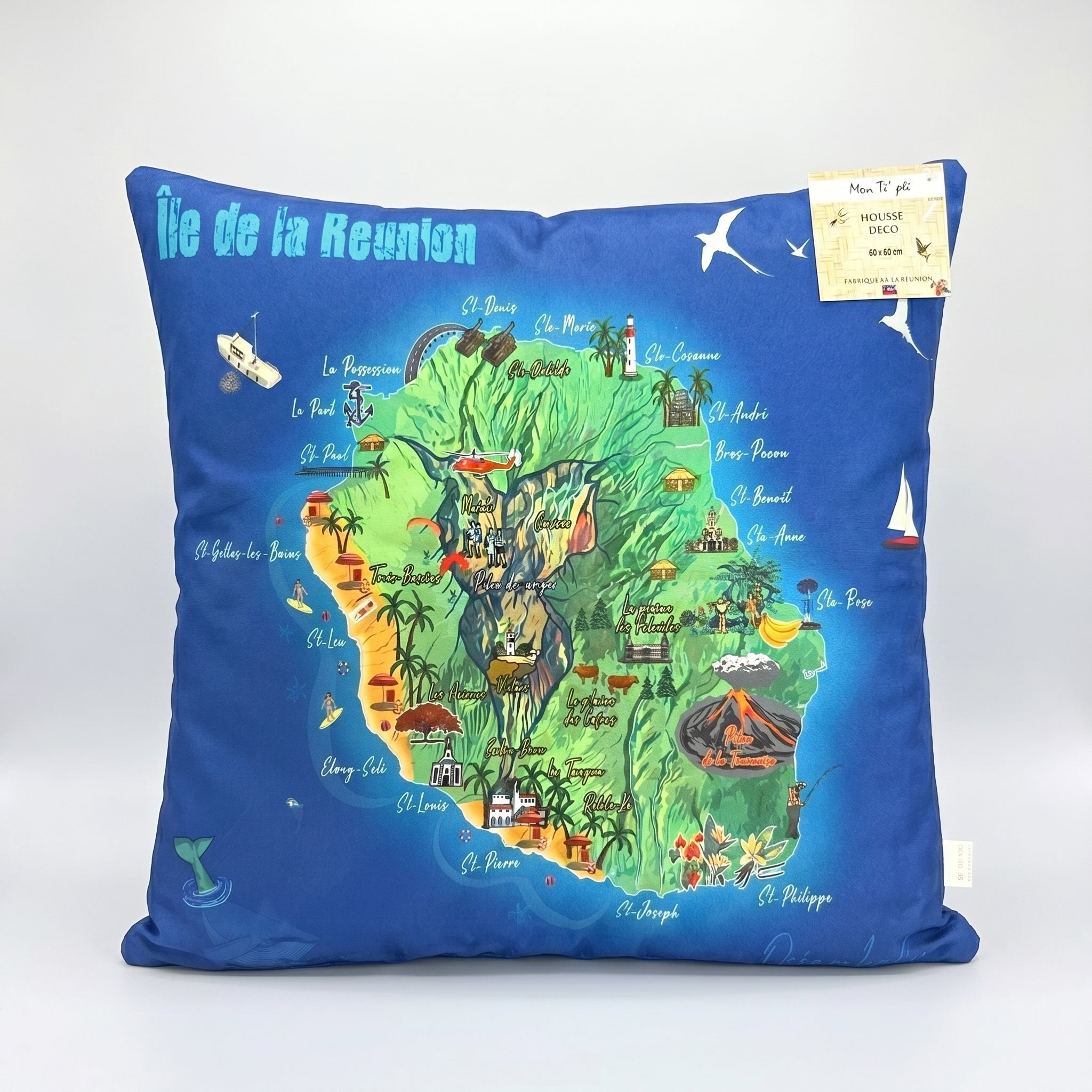 Housse De Coussin Carte