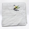 Serviette Brodé Fleur De Vanille