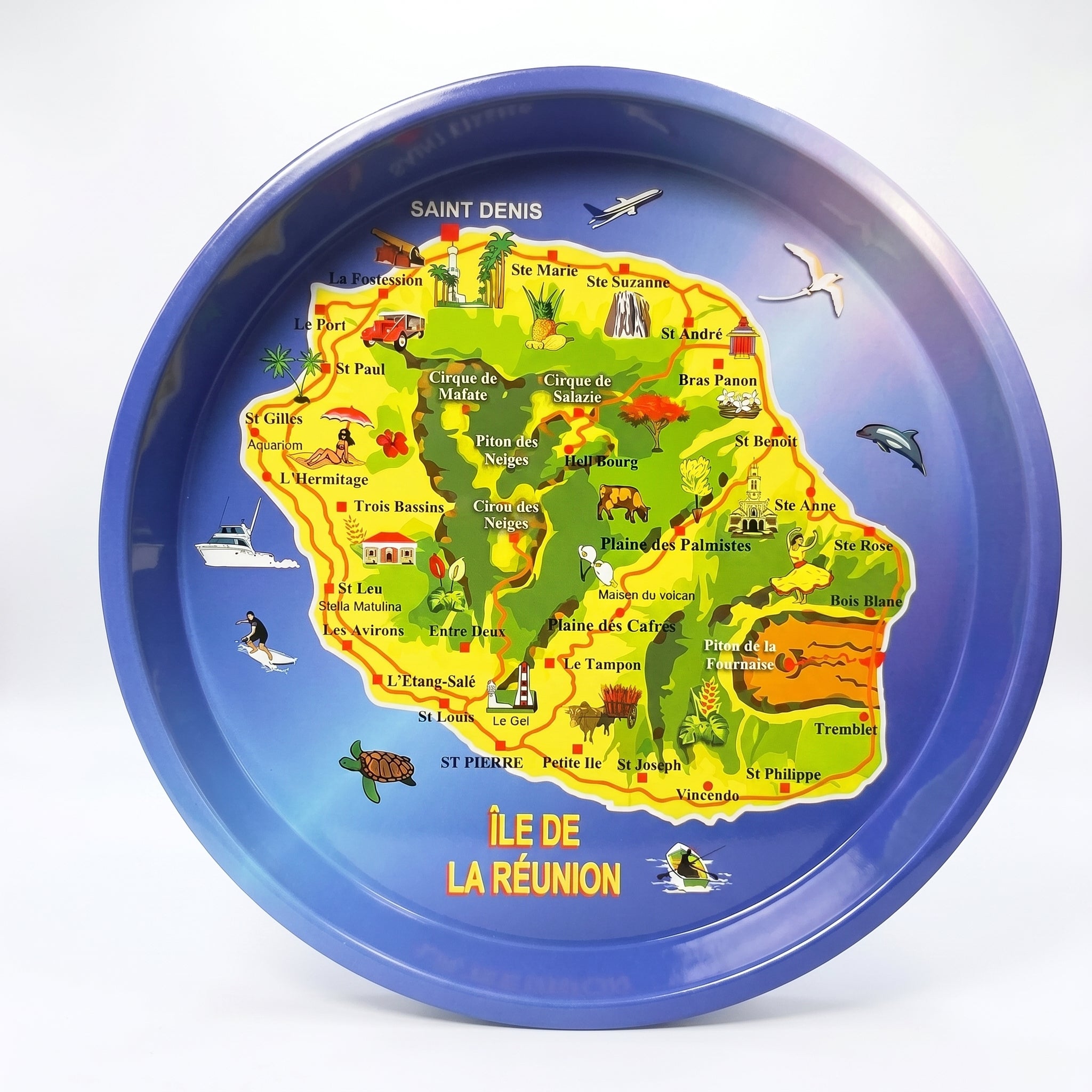 Plateau Métal Carte