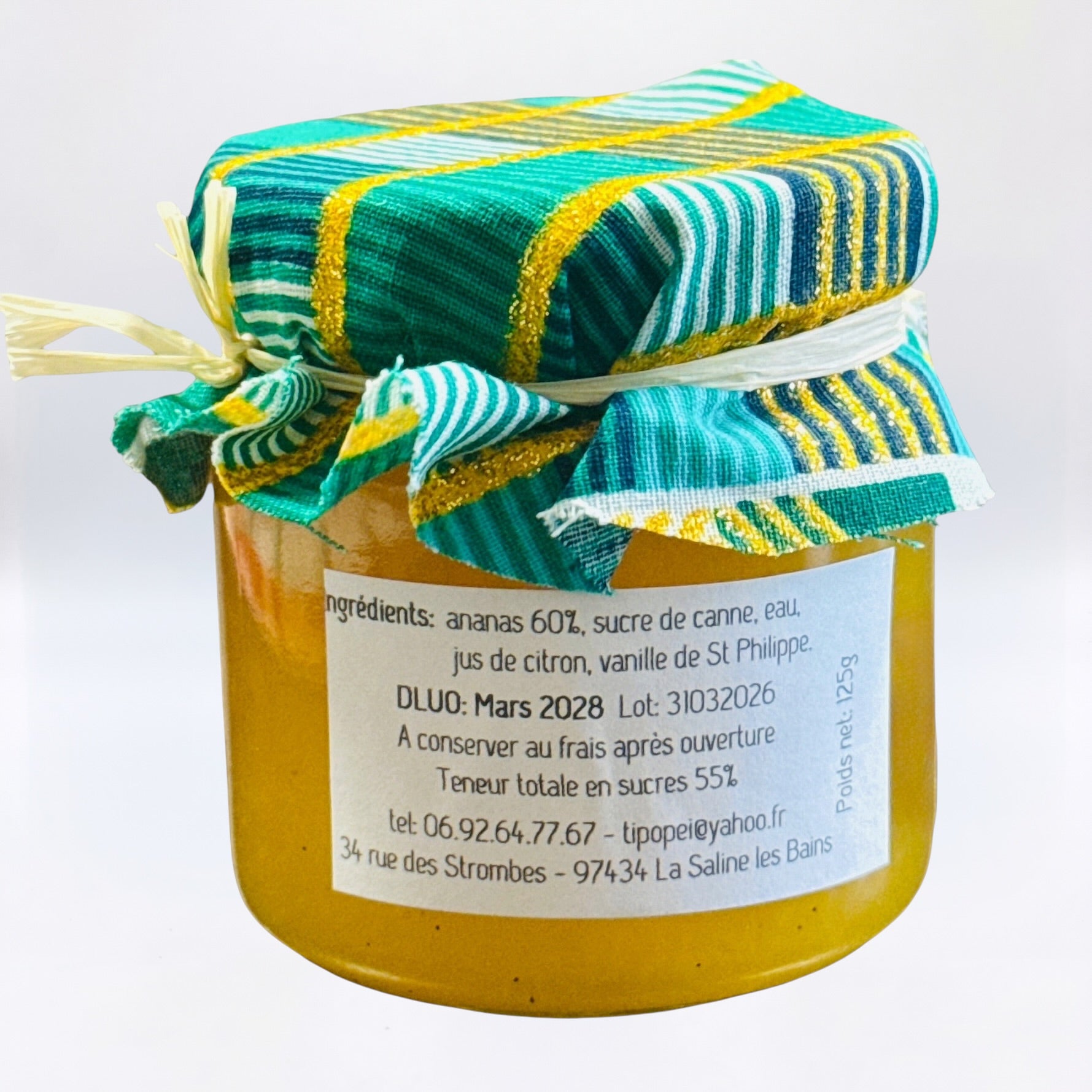 Confiture Ananas/Vanille de Saint-Philippe