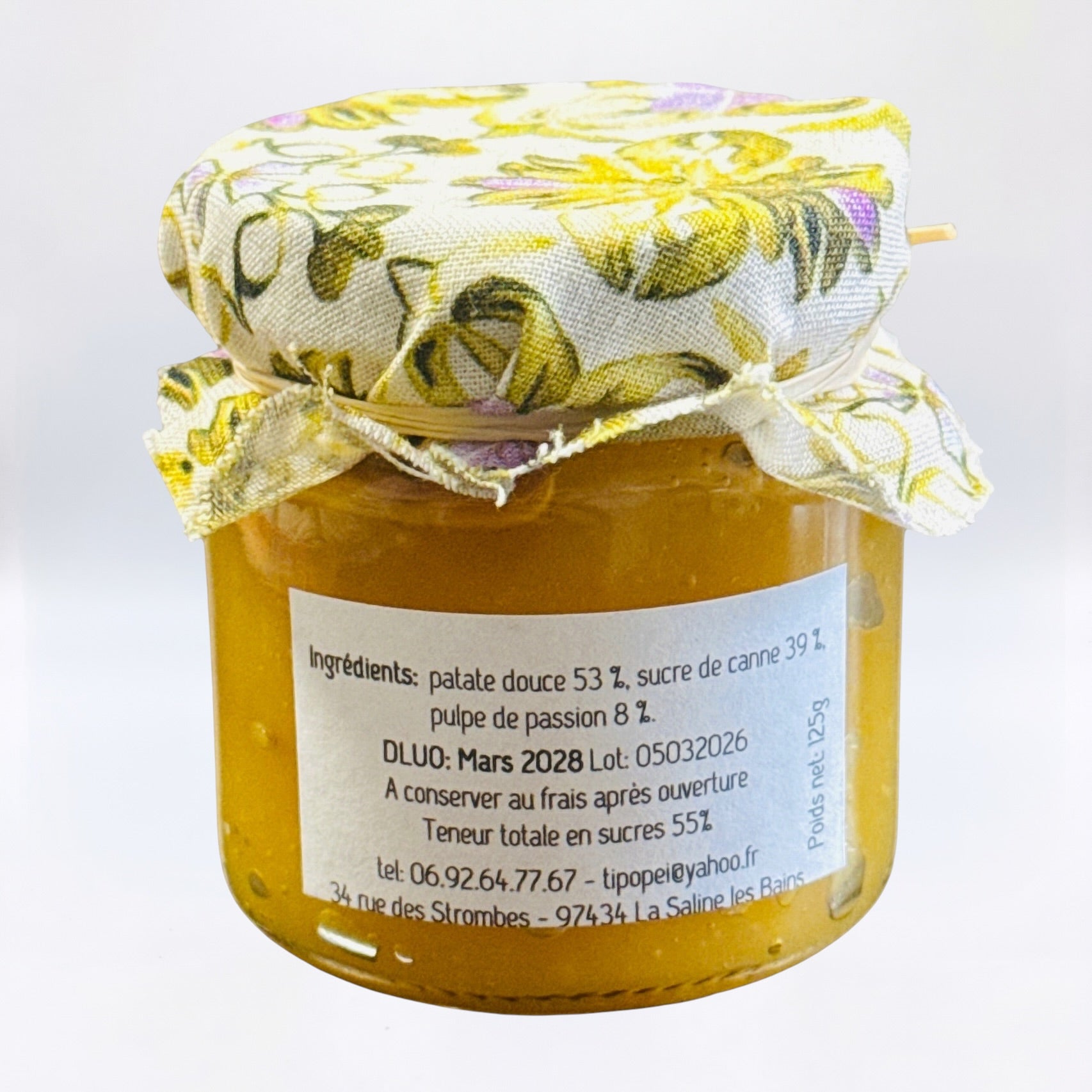 Confiture Patate Douce/Fruit de la Passion