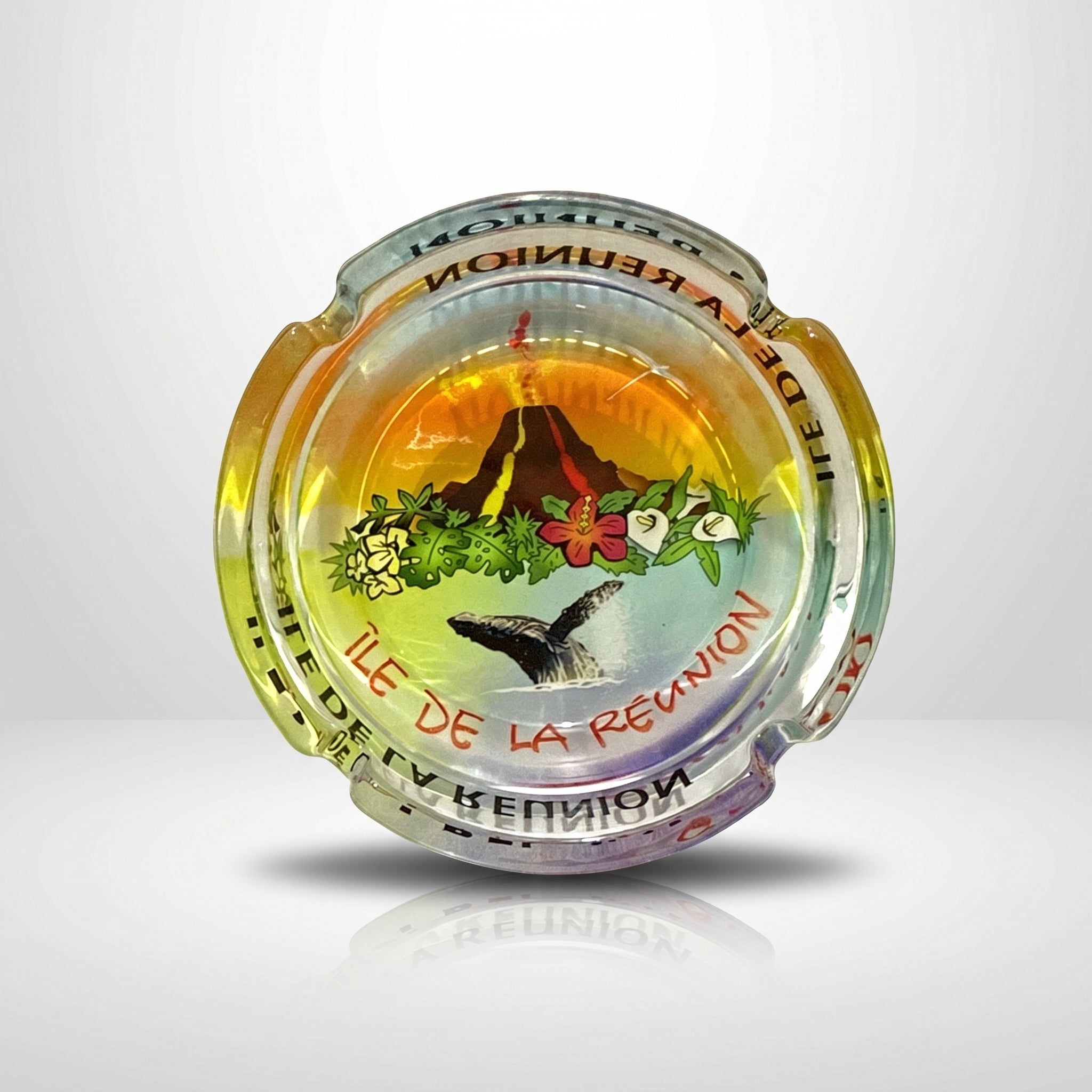 Cendrier Volcan Verre