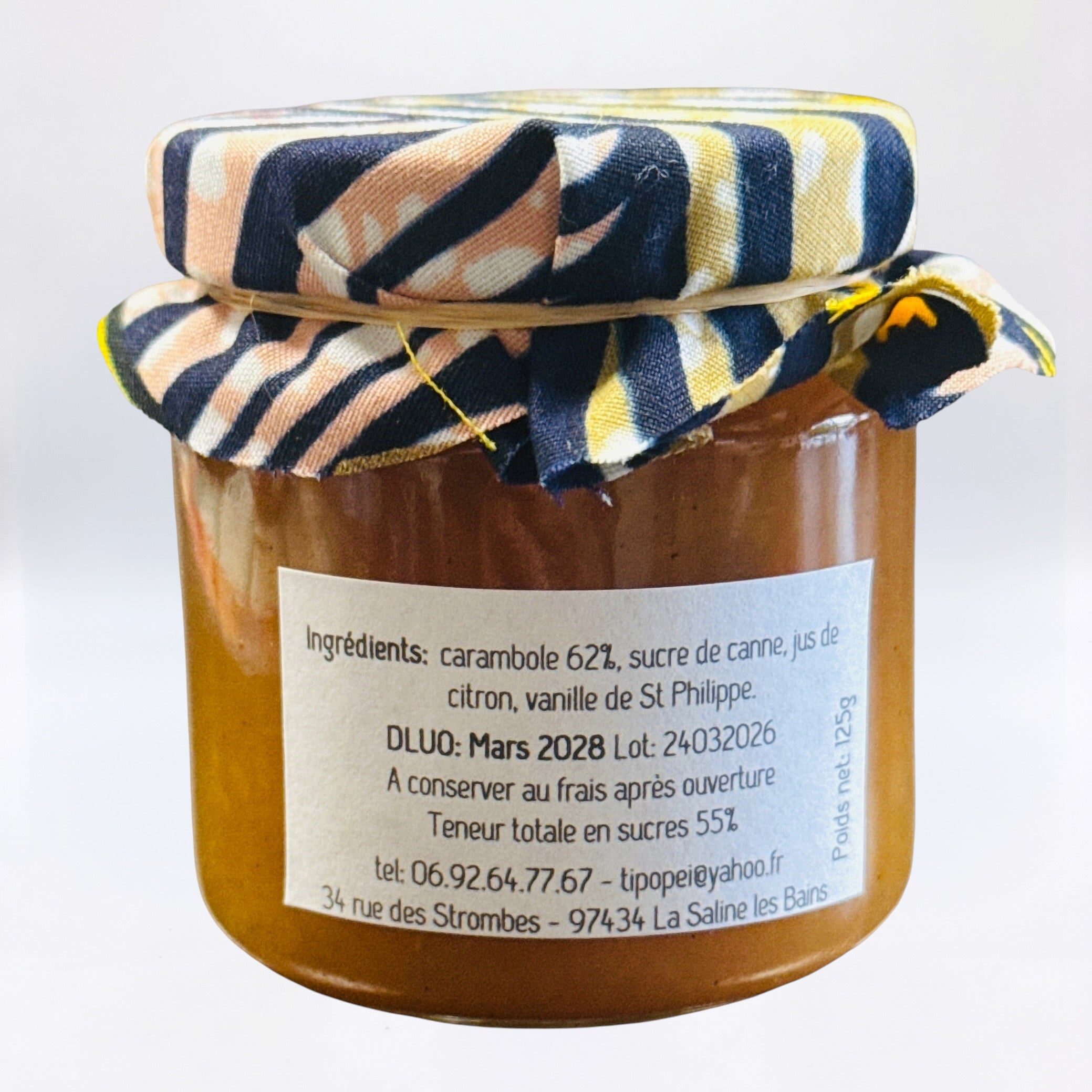 Confiture Carambole/Vanille de Saint-Philippe