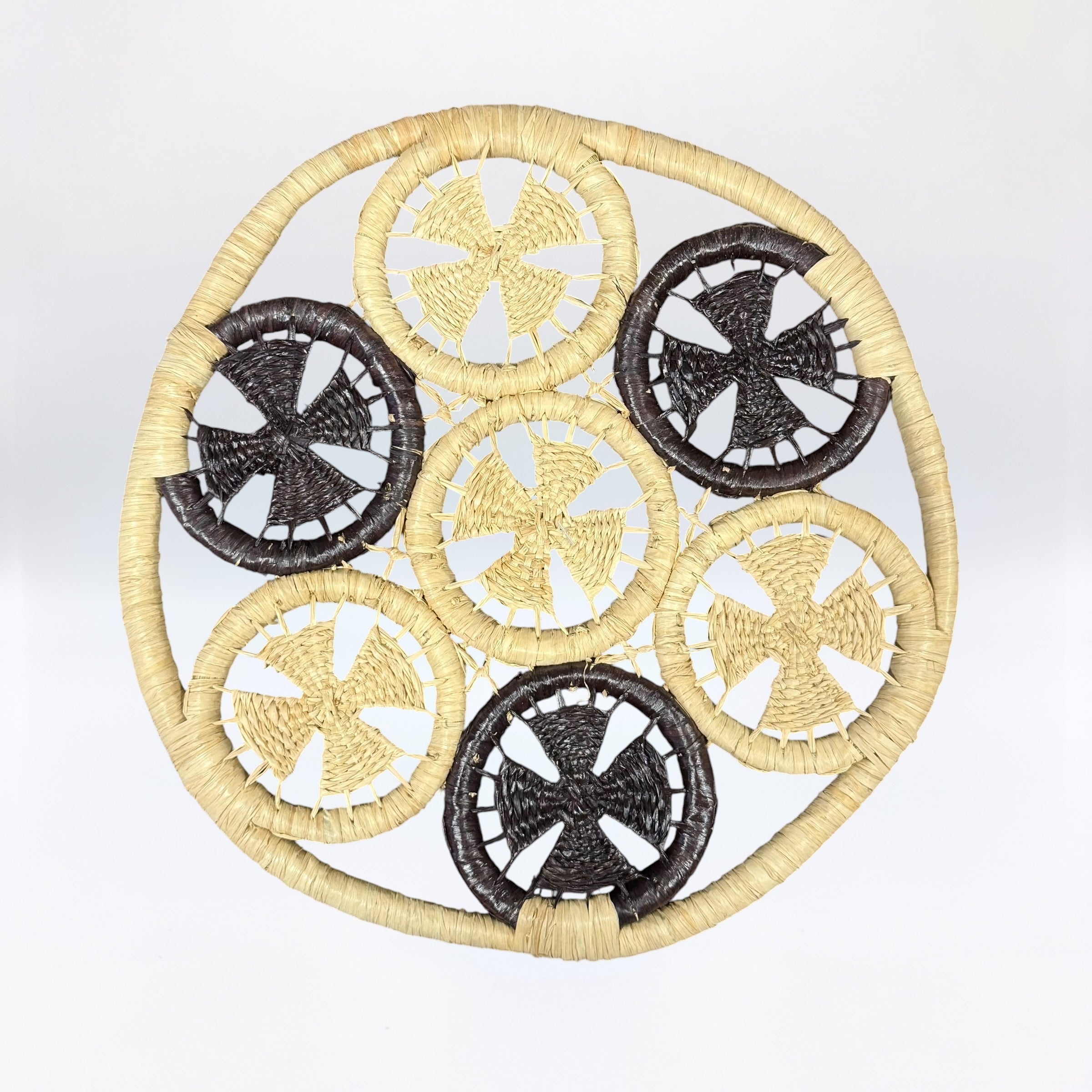Sous-plat Rafia Naturel Macramé