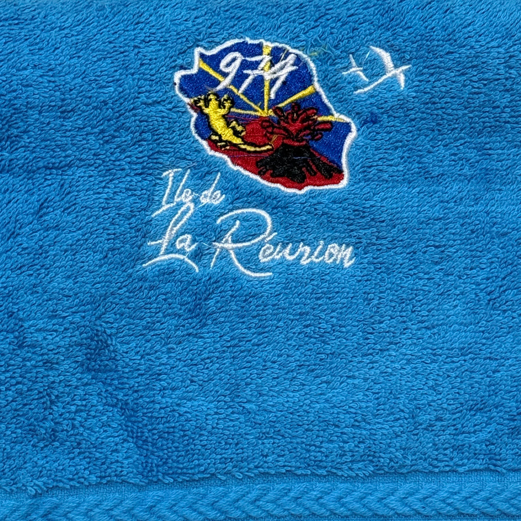 Serviette Brodé Carte Run