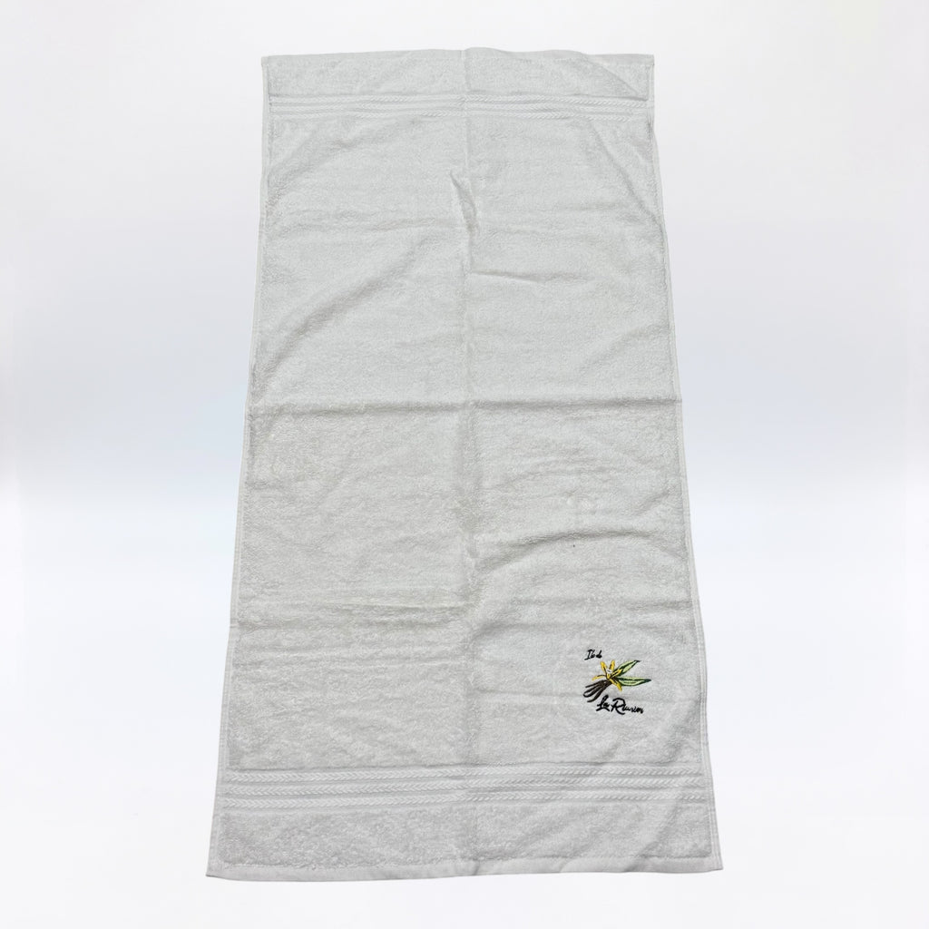 Serviette Brodé Fleur De Vanille