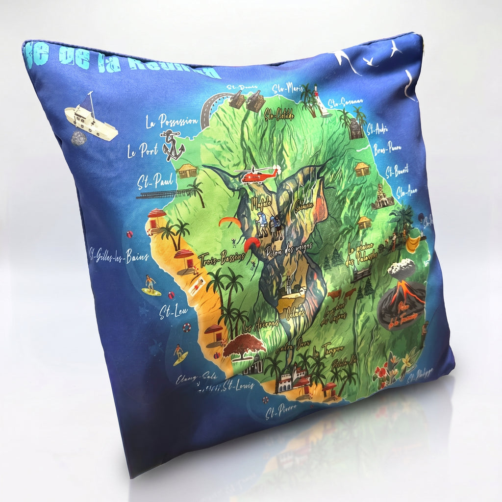 Housse De Coussin Carte