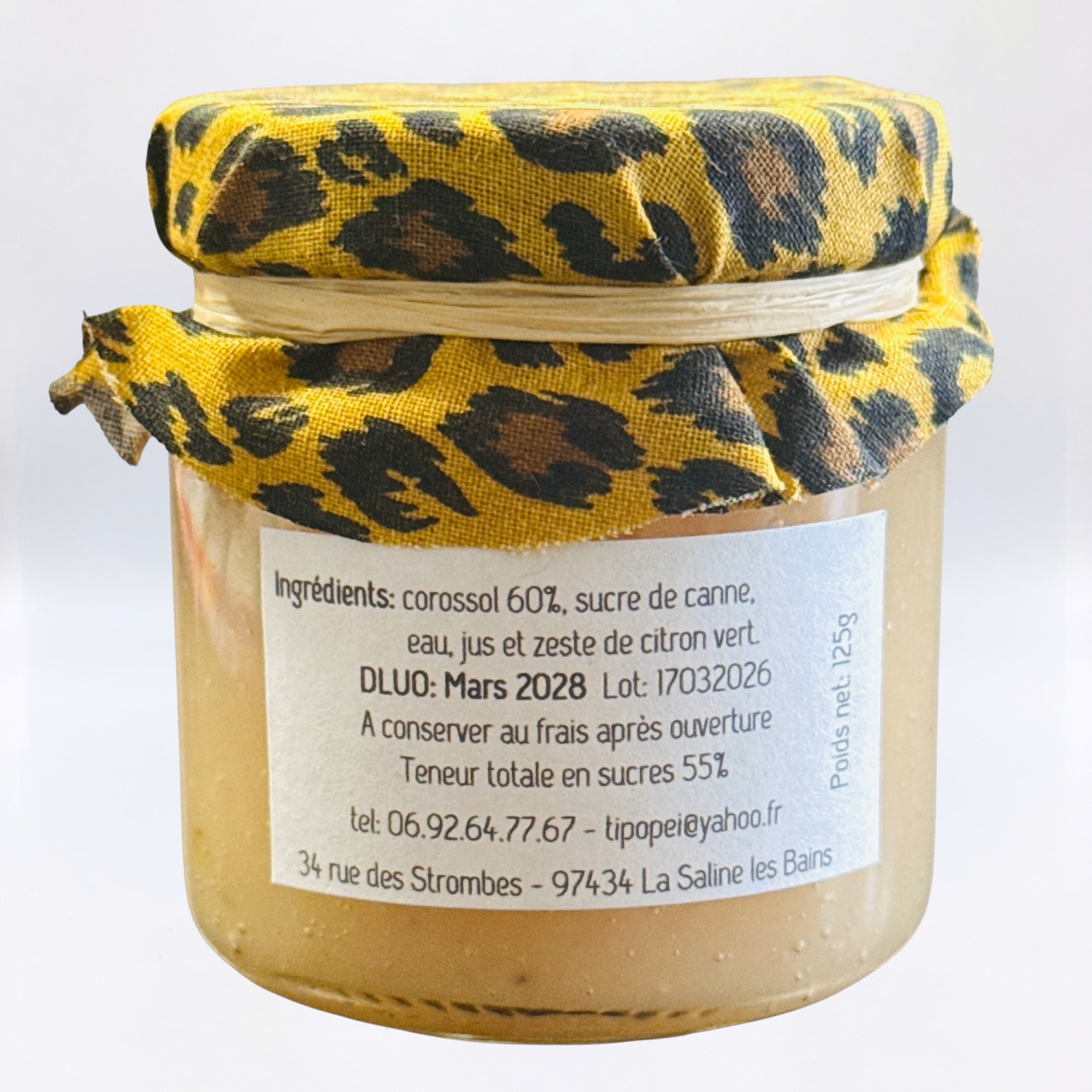 Confiture Corossol/Zeste de Citron