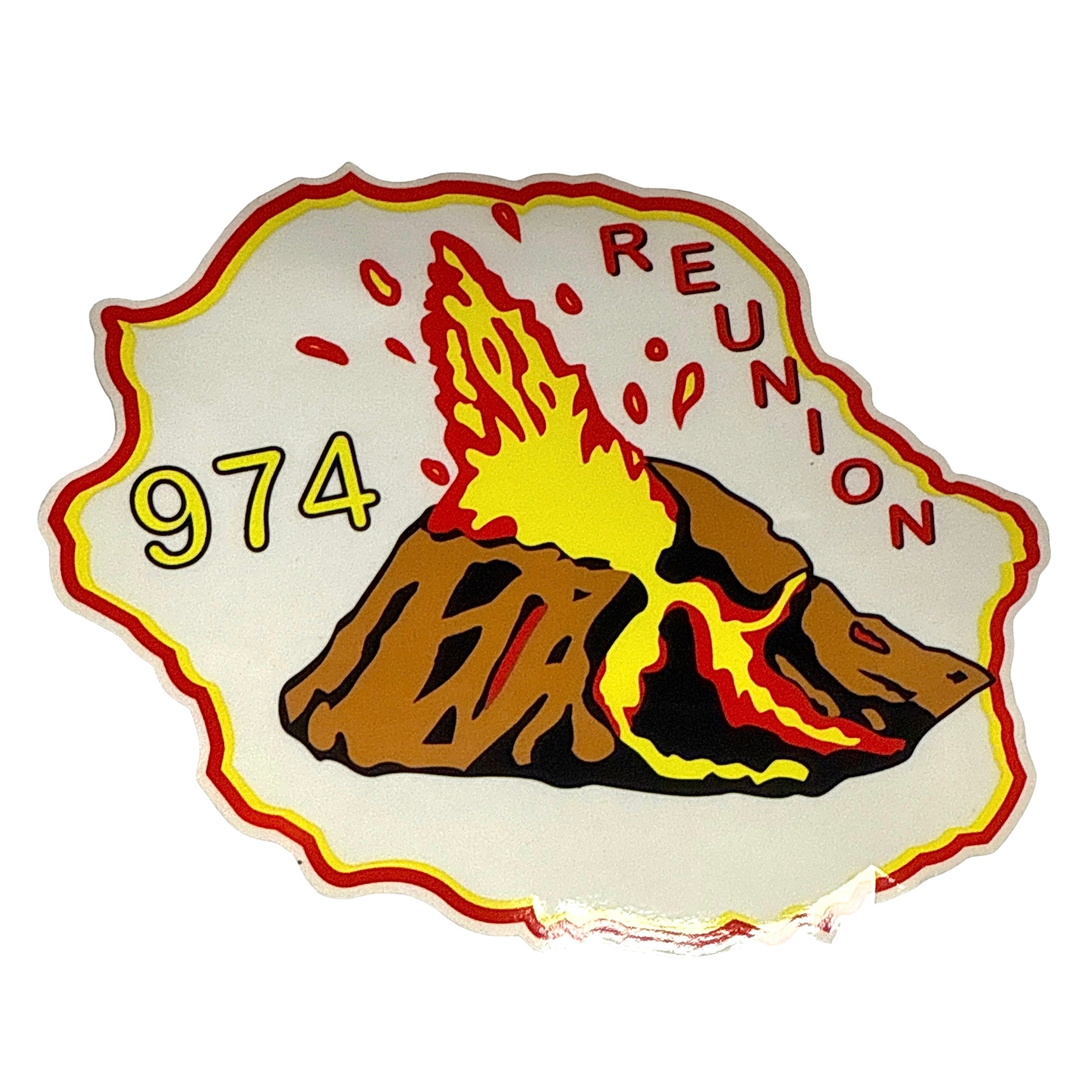 Autocollant Volcan